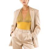 Sottogiacca / Costume Intero Rete Oro Lusso