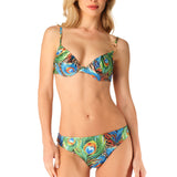 Bikini push-up anelli oro Glitter Peacock Twentysix