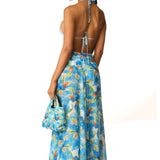 Gonna/pantalone Sky Flowers