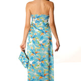 Abito fascia paillettes Sky Flowers