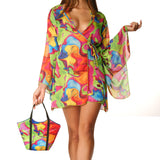 Kimono corto Face Multicolor