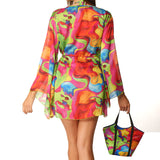 Kimono corto Face Multicolor