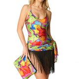 Gonna frangia Face Multicolor