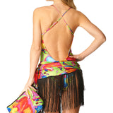 Gonna frangia Face Multicolor