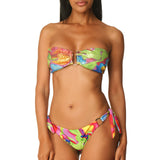 Bikini fascia ferretto oro paillettes Face Multicolor