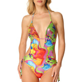 Sottogiacca/Trikini paillettes Face Multicolor