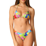 Bikini triangolo push-up Face Multicolor