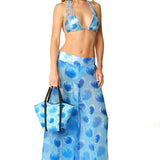 Pantalone largo Romantic Flowers