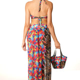 Pantalone Largo Animalier Color Chic