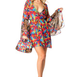 Kimono corto Animalier Color Chic