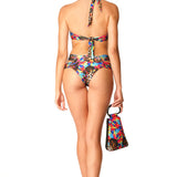 Bikini Americano ferretto oro paillettes Animalier Color Chic