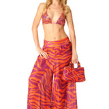 Pantalone largo Zebra Chic