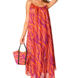 Abito drappeggiato Zebra Chic