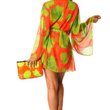 Kimono corto Green&flowers