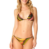 Bikini triangolo anelli Strass Sahara