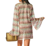 Abito manica lunga paillettes Sfumato