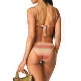 Bikini push-up anelli oro Lurex Sfumato