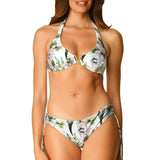Bikini Americano ferretto oro Glitter White Garden