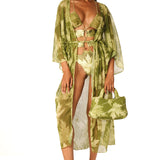 Kimono lungo Green Magic