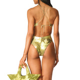 Intero Incrociato rete Glitter Green Magic