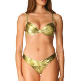 Bikini Push-Up Glitter Green Magic