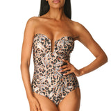 Sottogiacca/Intero Décolleté Animalier Chic