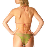 Bikini triangolo ciondolo oro Milano Lurex