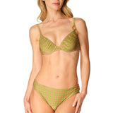Bikini push-up anello oro Milano Lurex