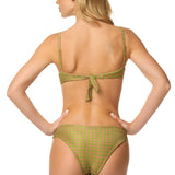 Bikini push-up anello oro Milano Lurex