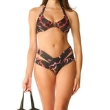 Bikini Americano strass ferretto oro Coral Bay