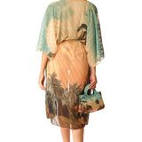 Kimono lungo Tropical