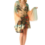 Kimono corto Tropical