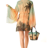 Kimono corto Tropical