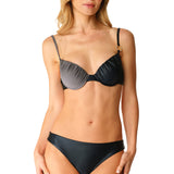 Bikini push-up anello strass Bicolor