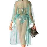 Kimono lungo rete tiffany