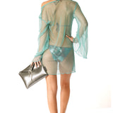 Abito manica lunga rete tiffany