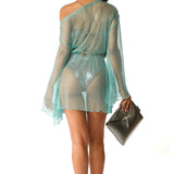 Kimono corto rete tiffany