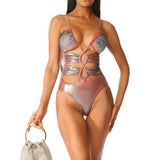 Intero incrociato strass Boutique