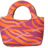 Bikini triangolo ciondolo/nappine Zebra Chic