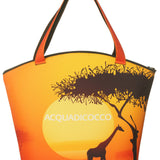 Borsa Mare con zip neoprene Safari