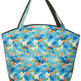 Borsa mare con zip neoprene Sky Flowers