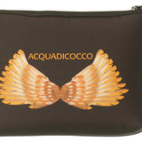 Pantalone largo plissé beige