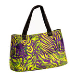 Borsa media neoprene- Zebra Viola