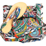 Sandalo Schiava Vero Cuoio-Paisley Zebra