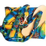 Sandalo Schiava Vero Cuoio-Piume