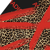 Telo Mare microfibra Red Animalier