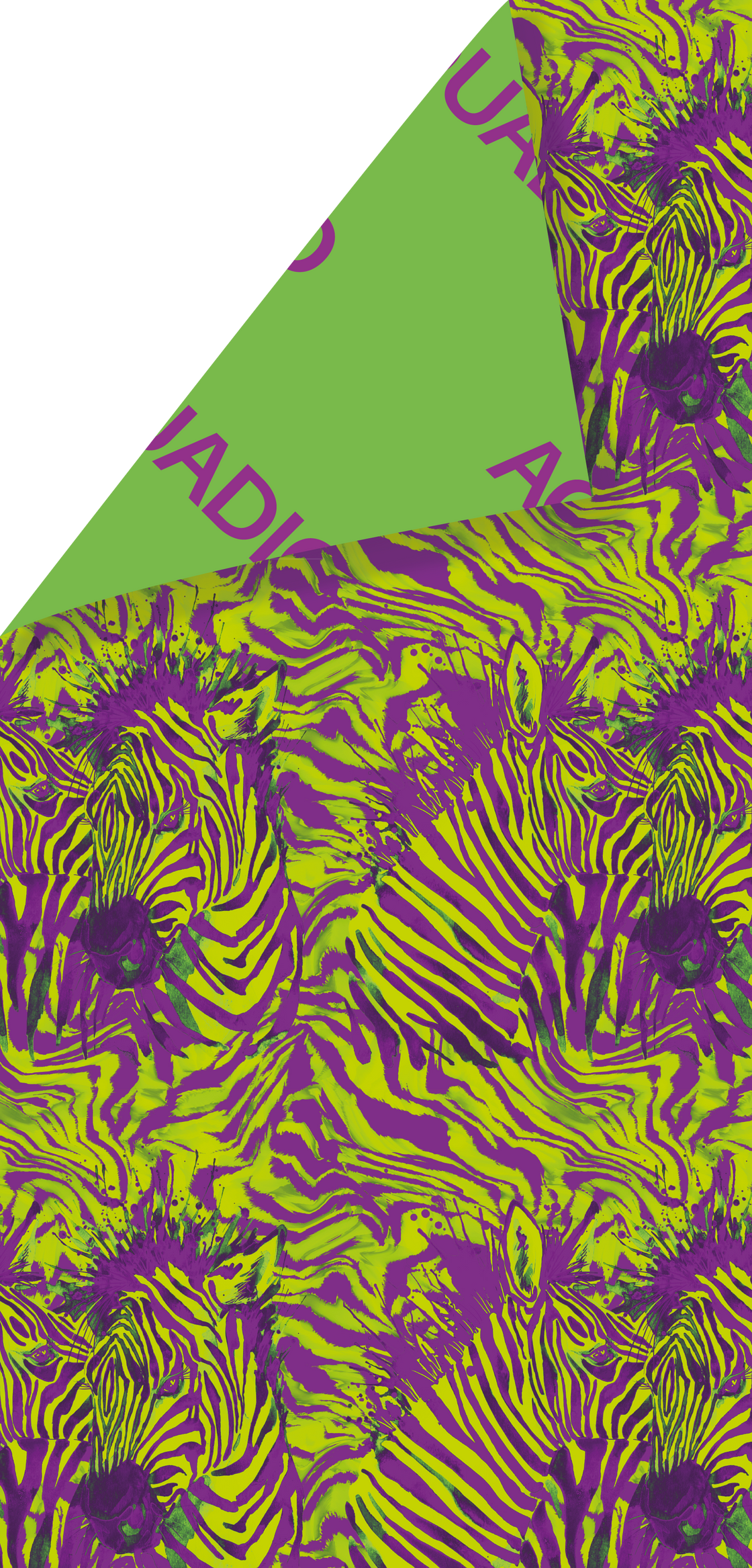 Telomare microfibra- Zebra Viola