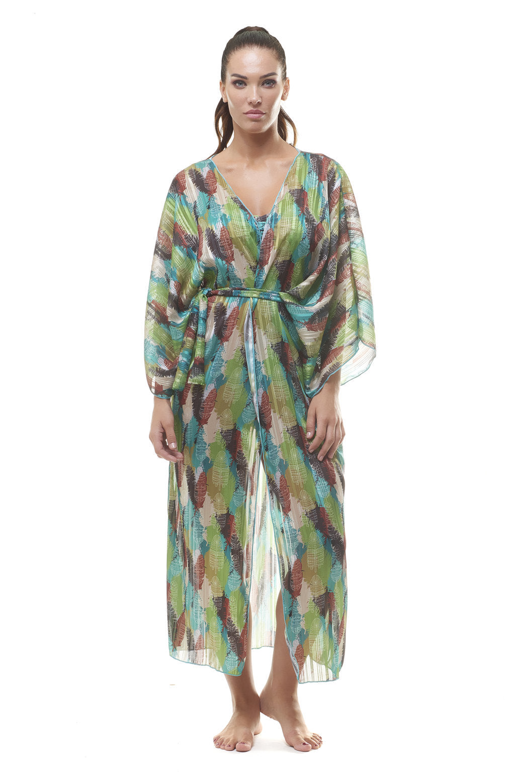 Kimono + Feather Belt