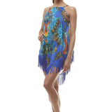 Top Americano Frange Pavone