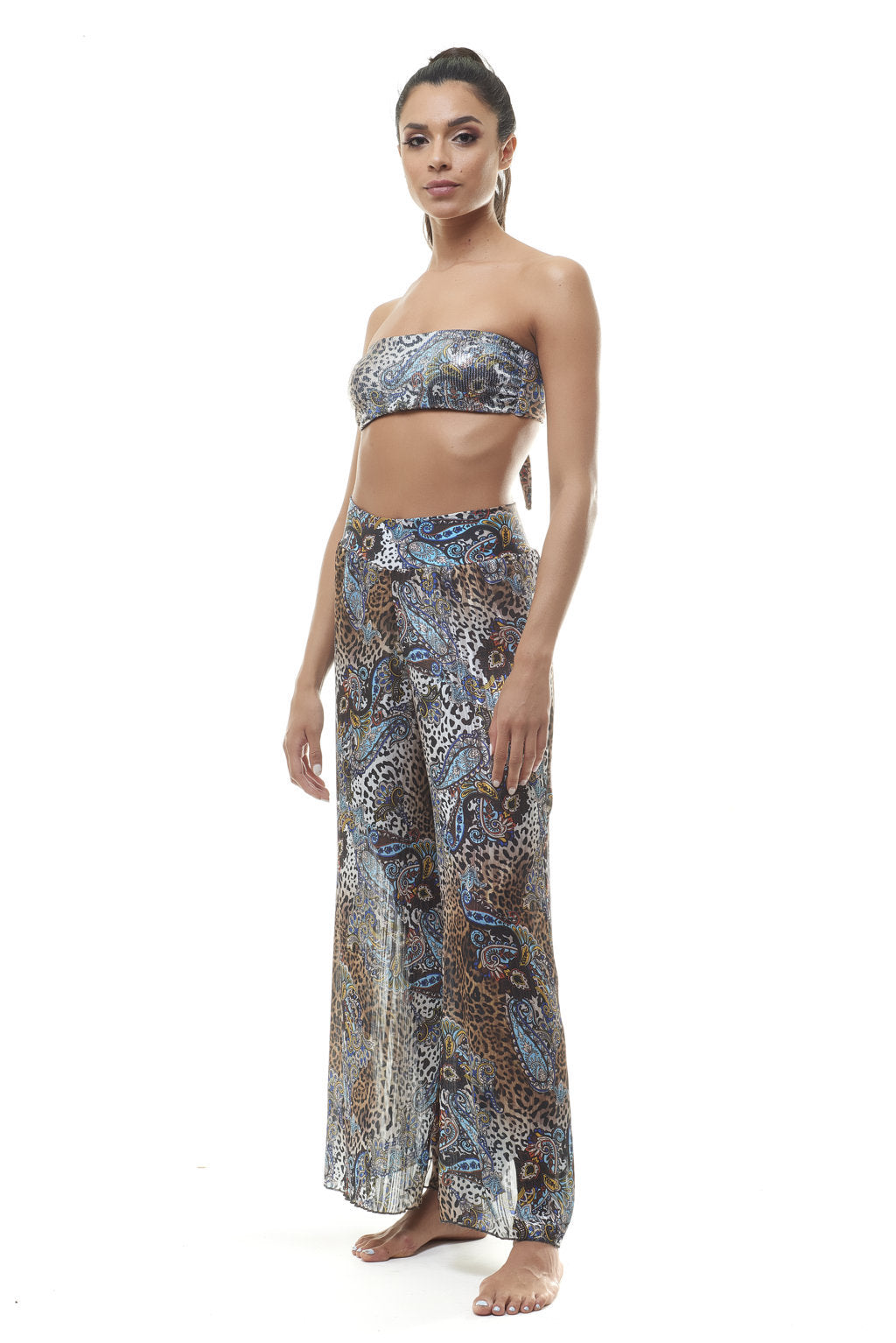 Paw Animal print trousers